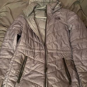 North face jacket grey women’s